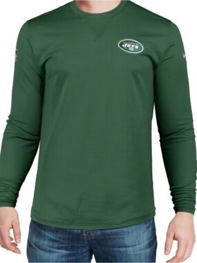 Nike New York Jets NFL Dri-Fit Training Long Sleeve Shirt Men’s 2XL Team Issued